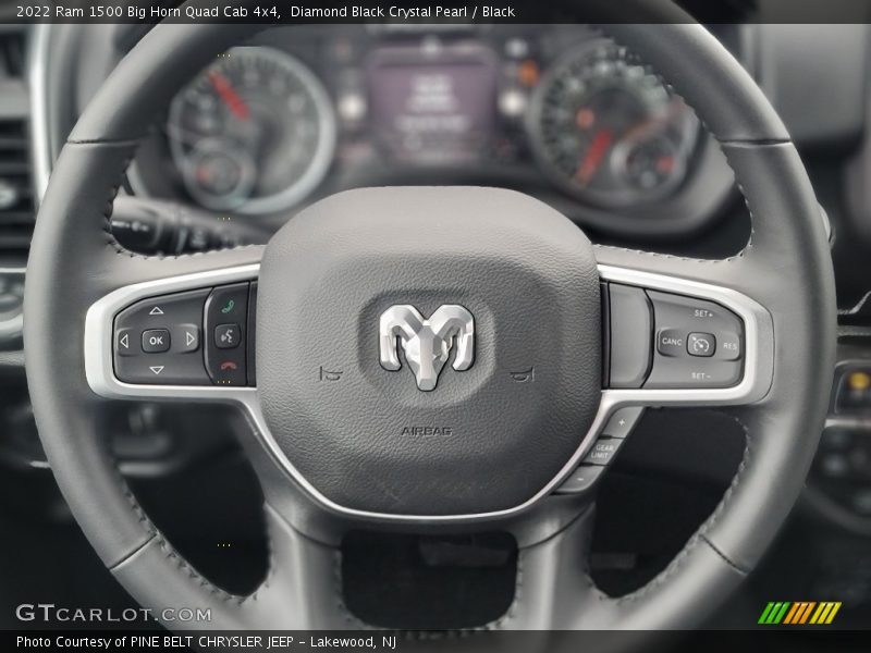Diamond Black Crystal Pearl / Black 2022 Ram 1500 Big Horn Quad Cab 4x4