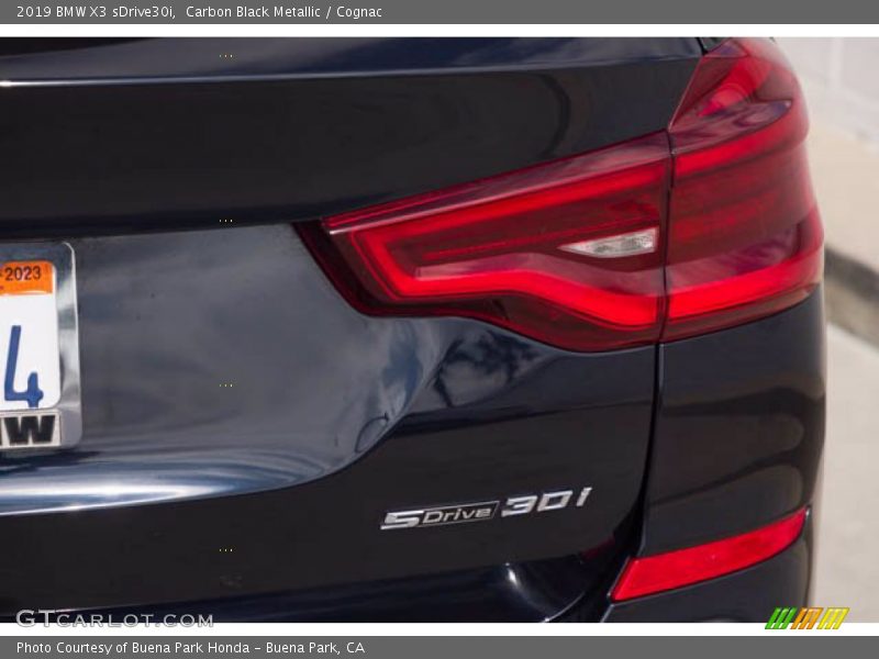 Carbon Black Metallic / Cognac 2019 BMW X3 sDrive30i