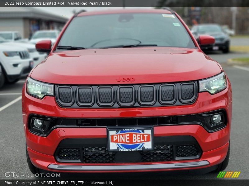 Velvet Red Pearl / Black 2022 Jeep Compass Limited 4x4