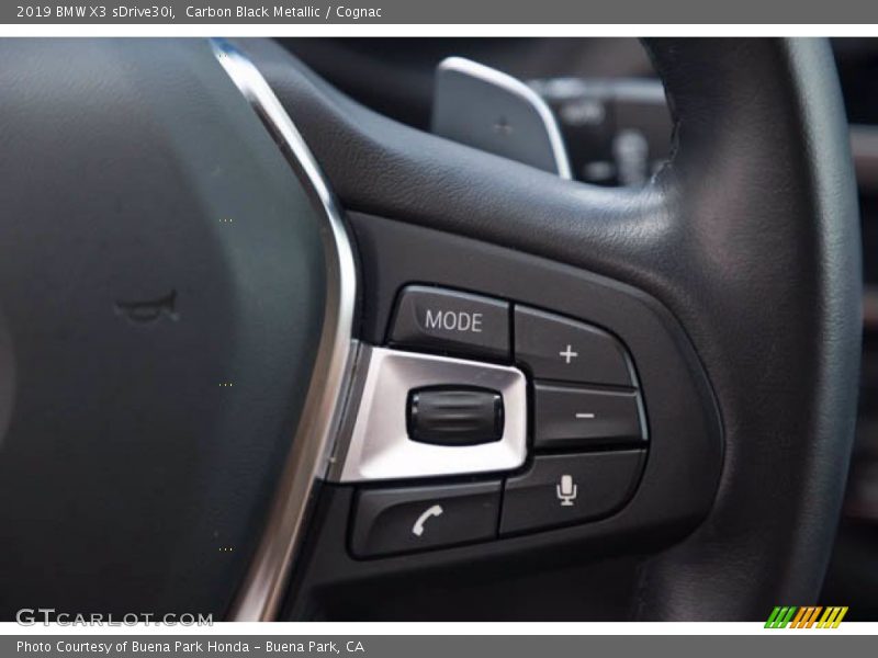 Carbon Black Metallic / Cognac 2019 BMW X3 sDrive30i
