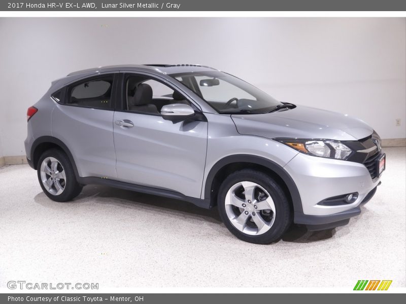 Lunar Silver Metallic / Gray 2017 Honda HR-V EX-L AWD
