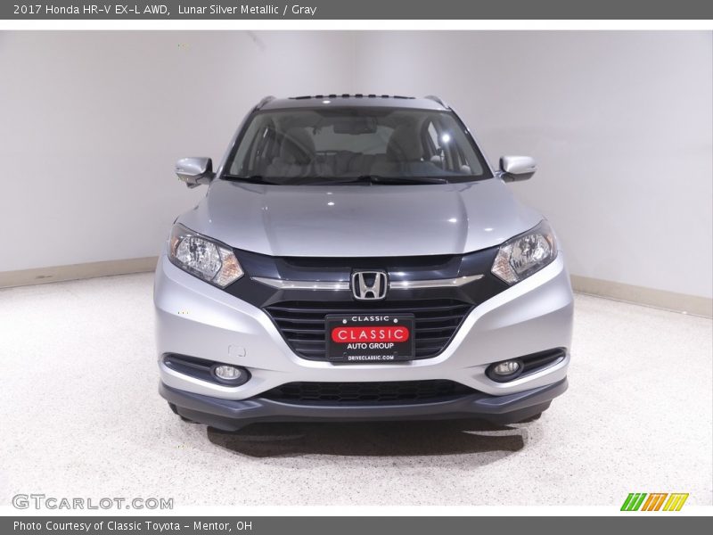 Lunar Silver Metallic / Gray 2017 Honda HR-V EX-L AWD