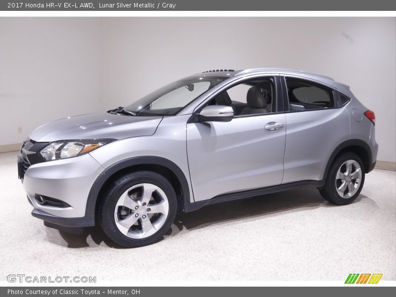 Lunar Silver Metallic / Gray 2017 Honda HR-V EX-L AWD
