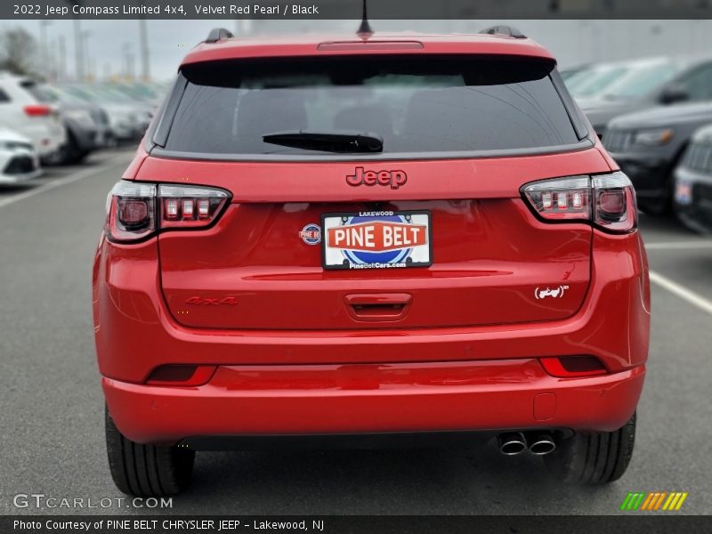 Velvet Red Pearl / Black 2022 Jeep Compass Limited 4x4