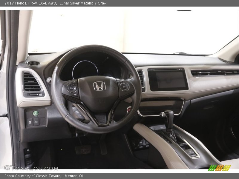 Lunar Silver Metallic / Gray 2017 Honda HR-V EX-L AWD