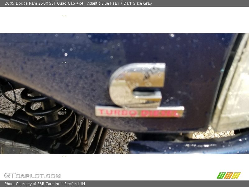 Atlantic Blue Pearl / Dark Slate Gray 2005 Dodge Ram 2500 SLT Quad Cab 4x4