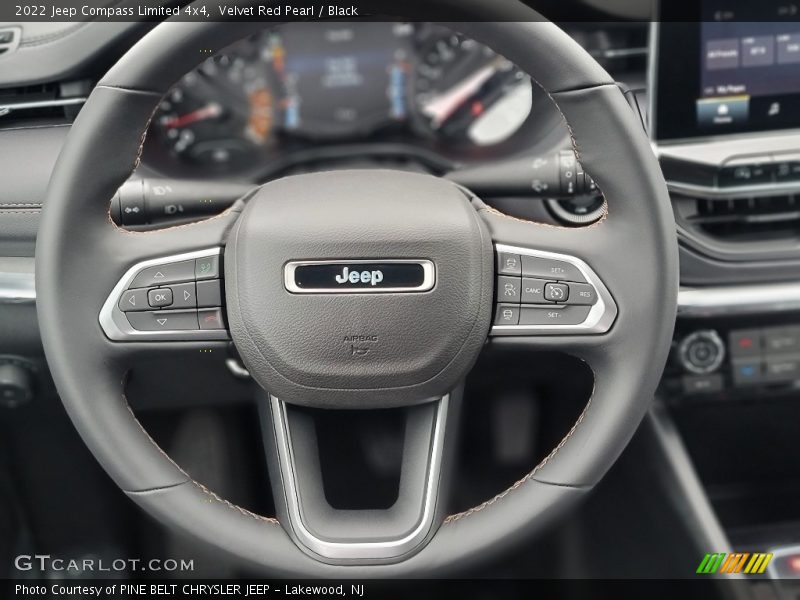 Velvet Red Pearl / Black 2022 Jeep Compass Limited 4x4