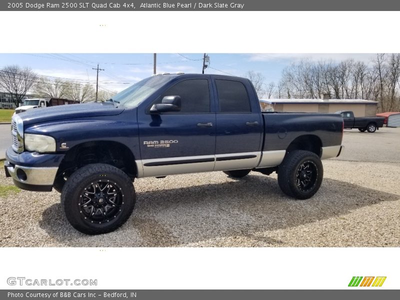 Atlantic Blue Pearl / Dark Slate Gray 2005 Dodge Ram 2500 SLT Quad Cab 4x4