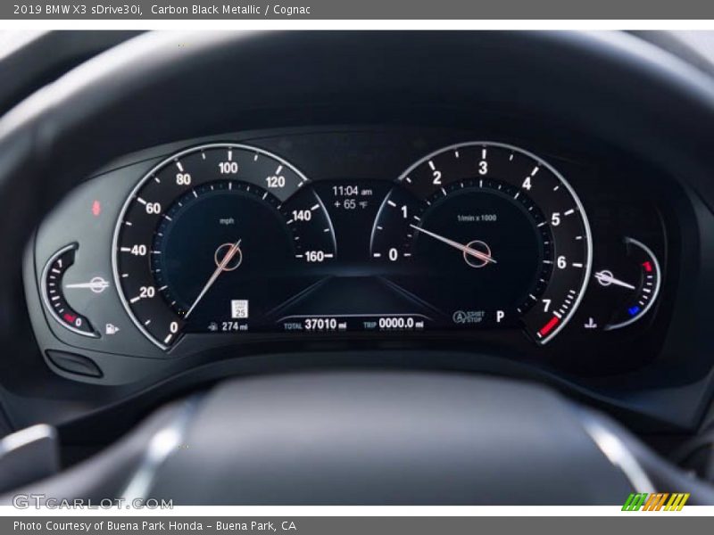 Carbon Black Metallic / Cognac 2019 BMW X3 sDrive30i