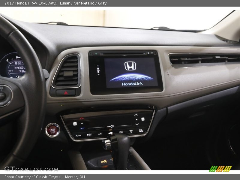 Lunar Silver Metallic / Gray 2017 Honda HR-V EX-L AWD