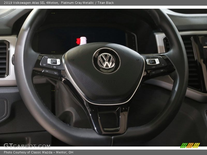 Platinum Gray Metallic / Titan Black 2019 Volkswagen Atlas SEL 4Motion