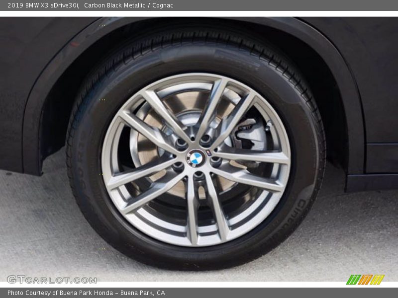 Carbon Black Metallic / Cognac 2019 BMW X3 sDrive30i