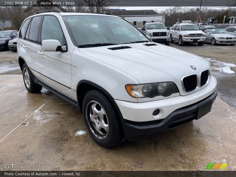 Alpine White / Beige 2001 BMW X5 3.0i