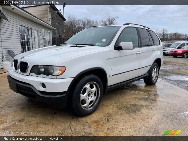 Alpine White / Beige 2001 BMW X5 3.0i