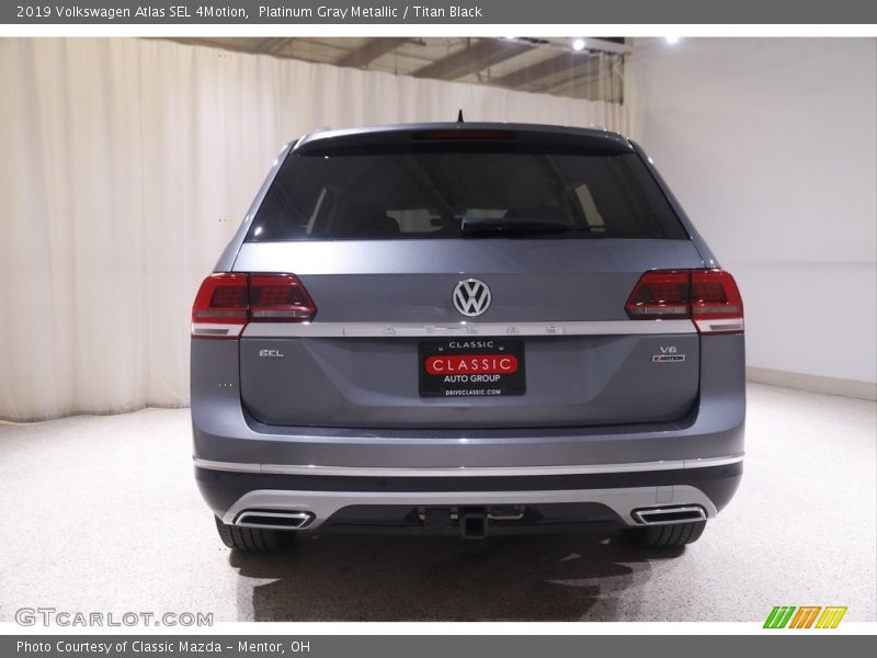 Platinum Gray Metallic / Titan Black 2019 Volkswagen Atlas SEL 4Motion