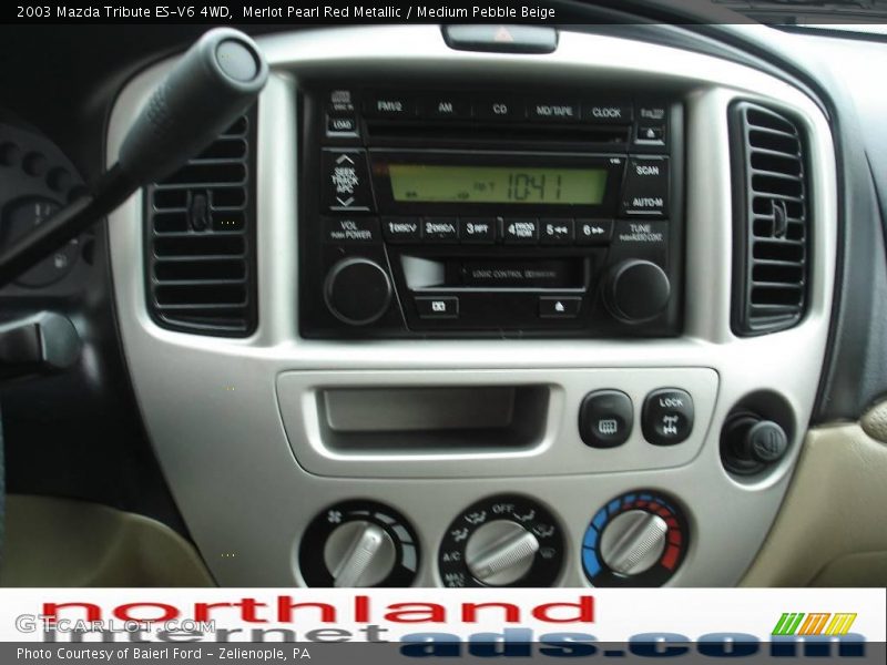 Merlot Pearl Red Metallic / Medium Pebble Beige 2003 Mazda Tribute ES-V6 4WD