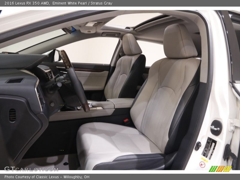  2016 RX 350 AWD Stratus Gray Interior