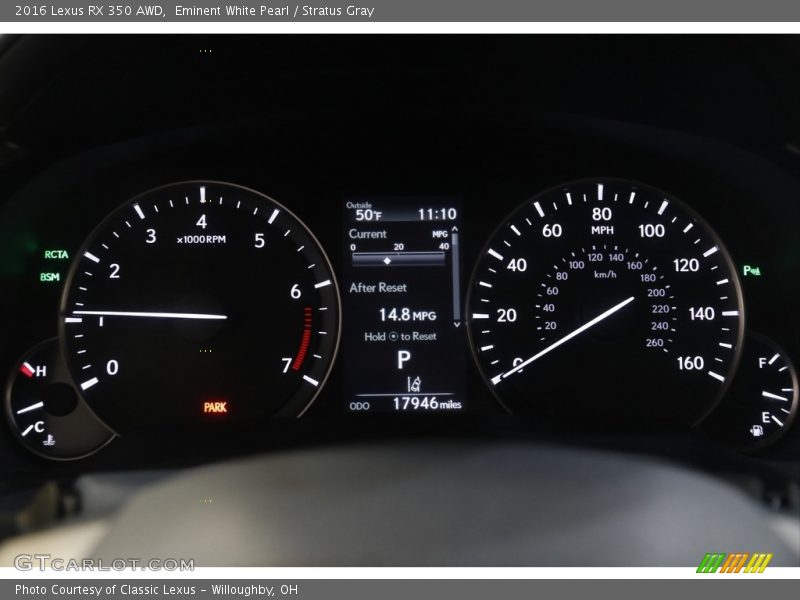  2016 RX 350 AWD 350 AWD Gauges
