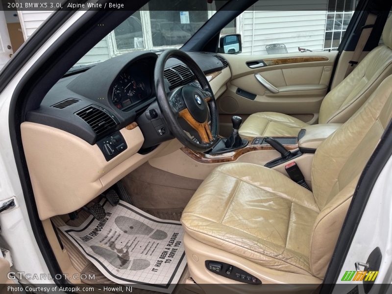 Alpine White / Beige 2001 BMW X5 3.0i