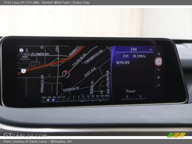 Navigation of 2016 RX 350 AWD