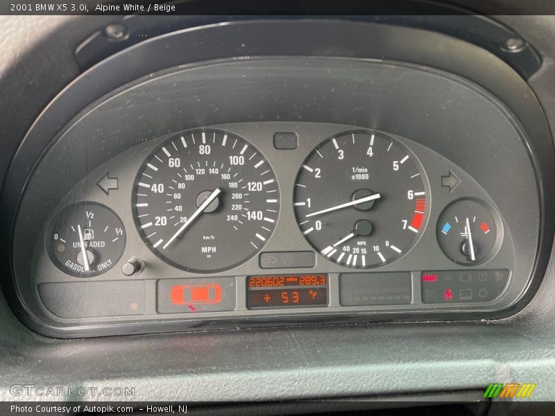 Alpine White / Beige 2001 BMW X5 3.0i