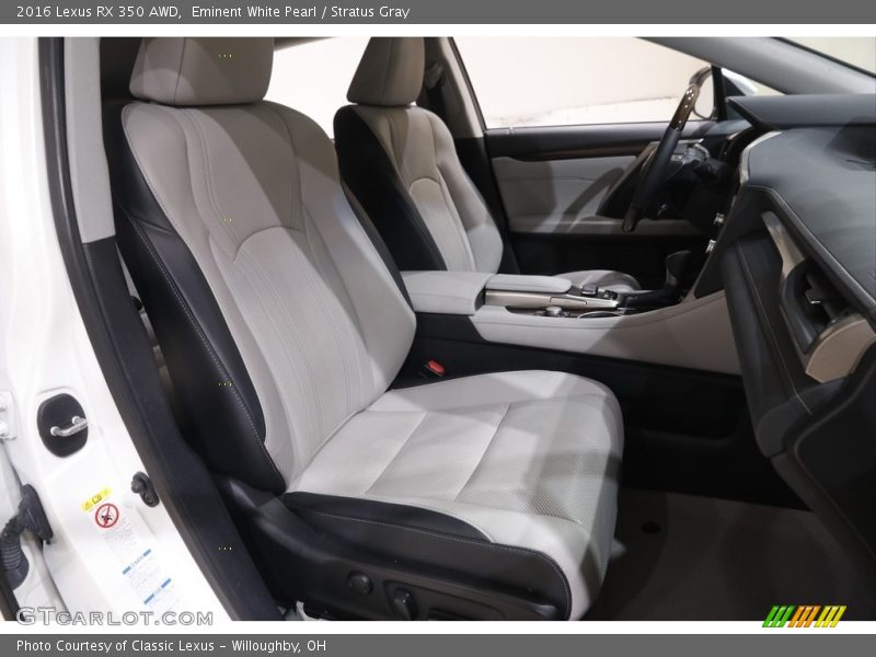 Front Seat of 2016 RX 350 AWD