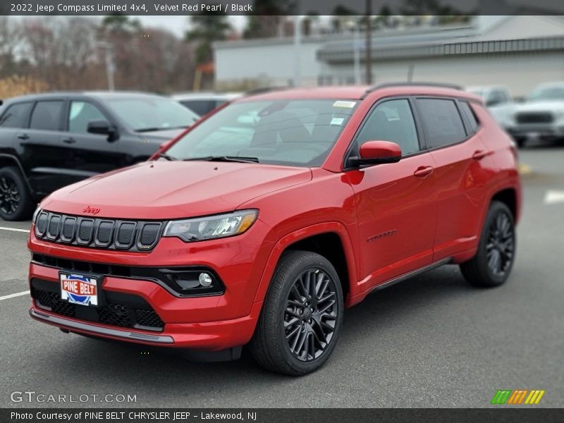 Velvet Red Pearl / Black 2022 Jeep Compass Limited 4x4