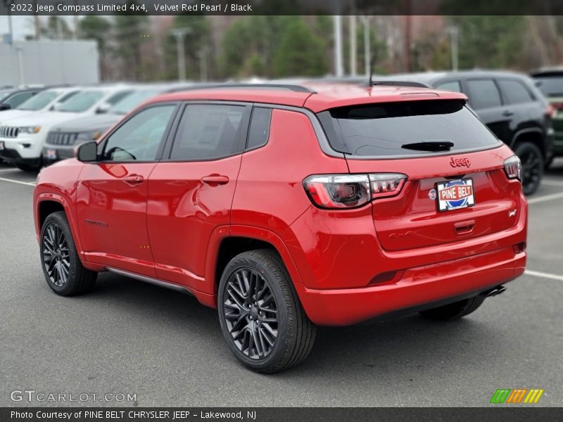 Velvet Red Pearl / Black 2022 Jeep Compass Limited 4x4