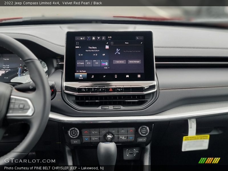 Velvet Red Pearl / Black 2022 Jeep Compass Limited 4x4