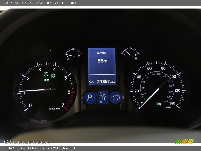 Silver Lining Metallic / Black 2019 Lexus GX 460