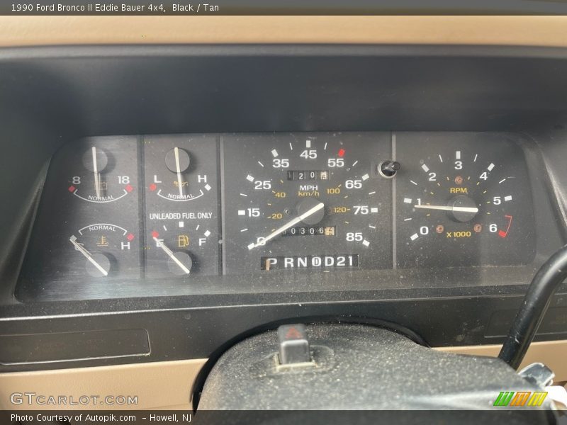Black / Tan 1990 Ford Bronco II Eddie Bauer 4x4