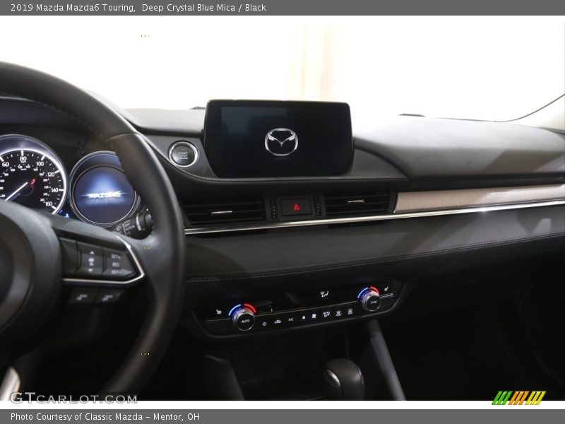 Deep Crystal Blue Mica / Black 2019 Mazda Mazda6 Touring