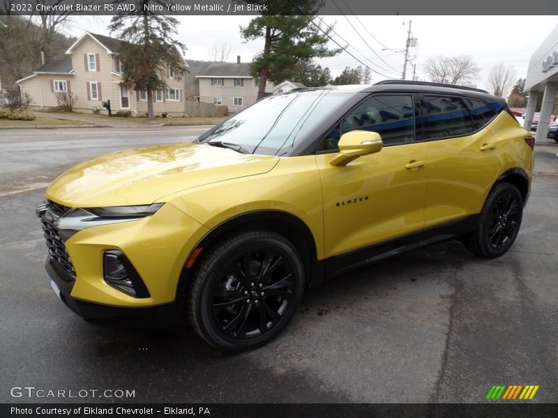Nitro Yellow Metallic / Jet Black 2022 Chevrolet Blazer RS AWD