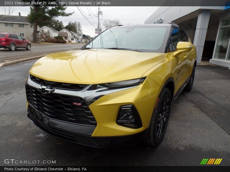 Nitro Yellow Metallic / Jet Black 2022 Chevrolet Blazer RS AWD
