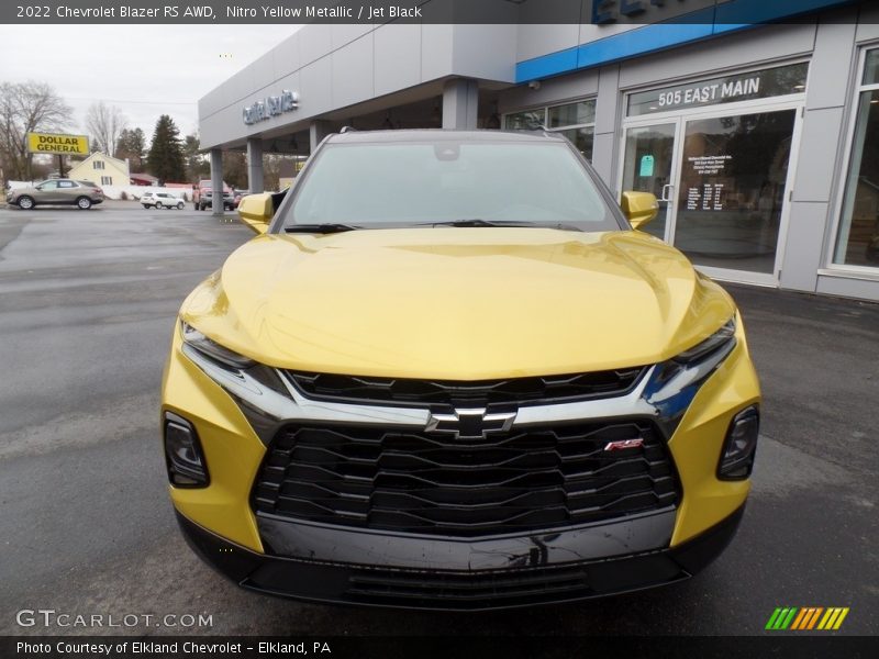 Nitro Yellow Metallic / Jet Black 2022 Chevrolet Blazer RS AWD