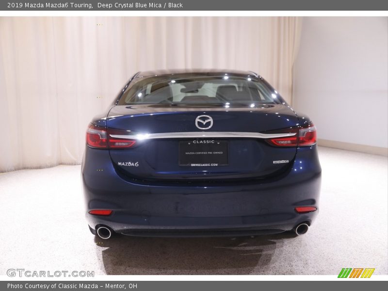 Deep Crystal Blue Mica / Black 2019 Mazda Mazda6 Touring