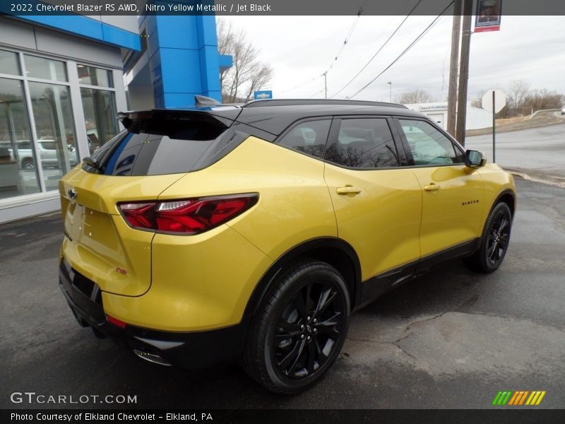 Nitro Yellow Metallic / Jet Black 2022 Chevrolet Blazer RS AWD