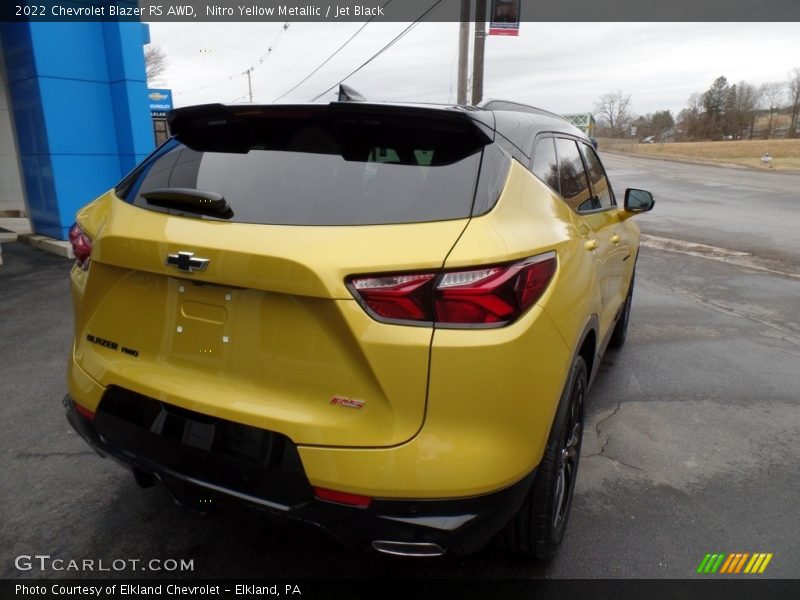 Nitro Yellow Metallic / Jet Black 2022 Chevrolet Blazer RS AWD