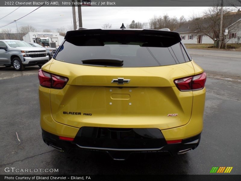 Nitro Yellow Metallic / Jet Black 2022 Chevrolet Blazer RS AWD