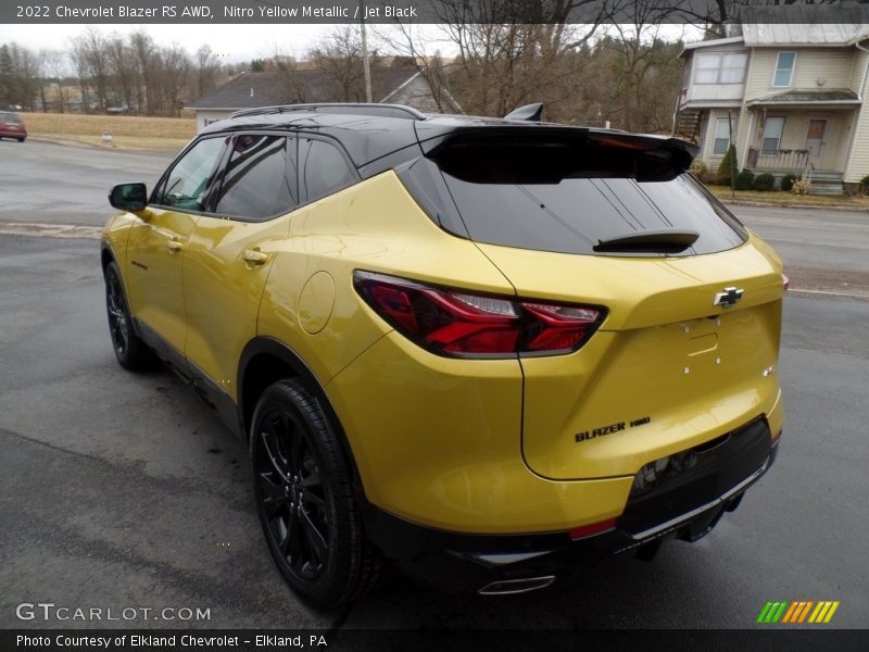 Nitro Yellow Metallic / Jet Black 2022 Chevrolet Blazer RS AWD