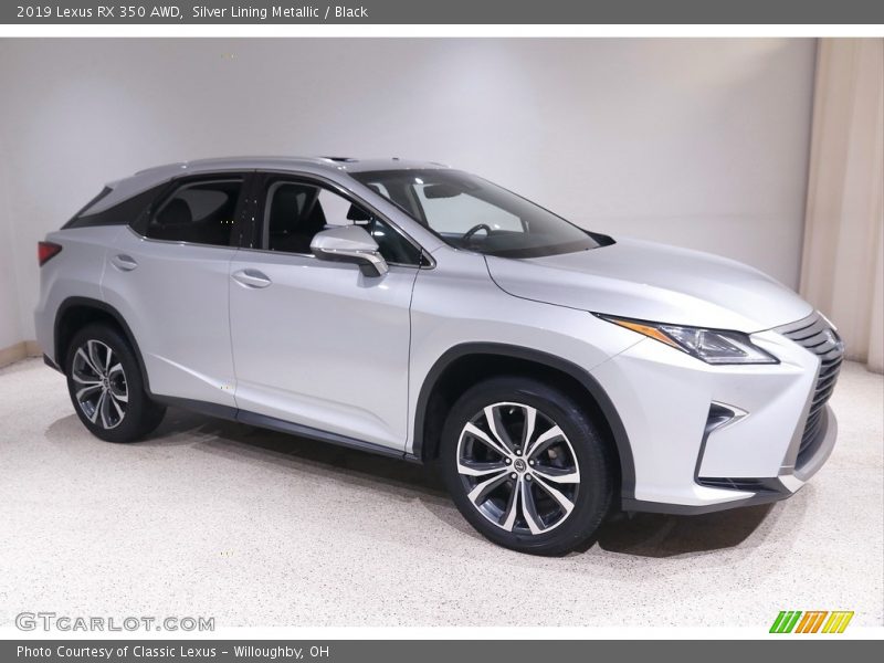 Silver Lining Metallic / Black 2019 Lexus RX 350 AWD