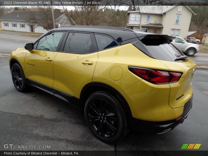 Nitro Yellow Metallic / Jet Black 2022 Chevrolet Blazer RS AWD