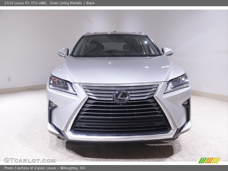 Silver Lining Metallic / Black 2019 Lexus RX 350 AWD