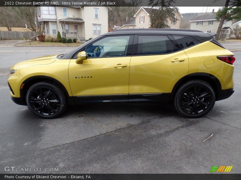 Nitro Yellow Metallic / Jet Black 2022 Chevrolet Blazer RS AWD