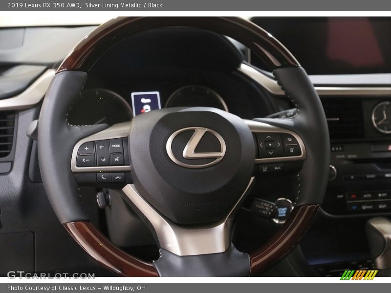 Silver Lining Metallic / Black 2019 Lexus RX 350 AWD