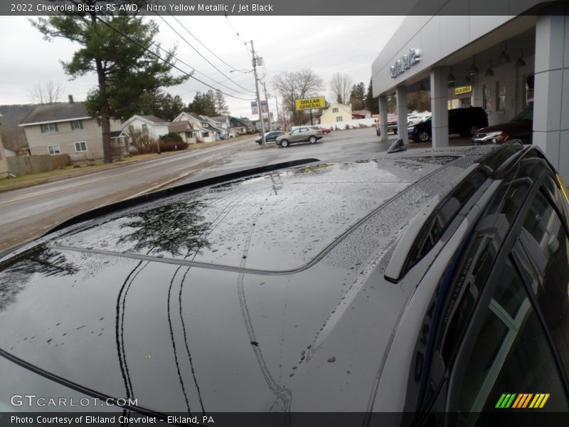 Nitro Yellow Metallic / Jet Black 2022 Chevrolet Blazer RS AWD