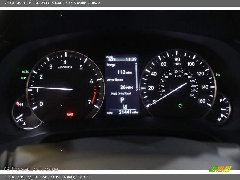 Silver Lining Metallic / Black 2019 Lexus RX 350 AWD