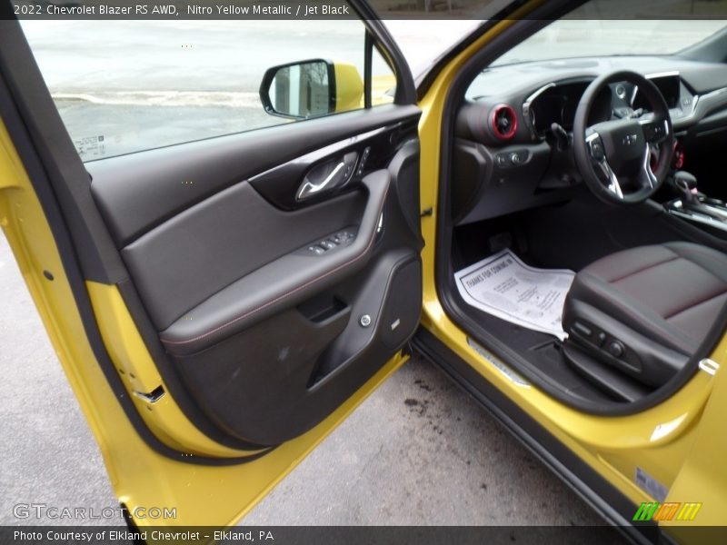 Nitro Yellow Metallic / Jet Black 2022 Chevrolet Blazer RS AWD