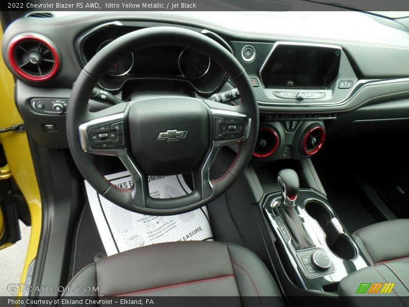 Nitro Yellow Metallic / Jet Black 2022 Chevrolet Blazer RS AWD