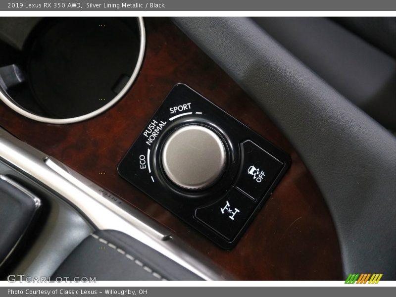 Silver Lining Metallic / Black 2019 Lexus RX 350 AWD